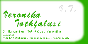 veronika tothfalusi business card